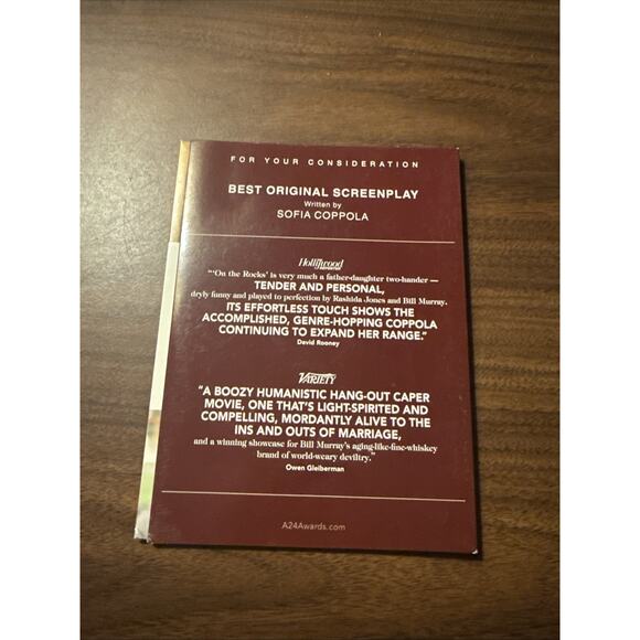 ON THE ROCKS (DVD) 2020 FYC (MOVIE) promo screener by SOFIA COPPOLA - Picture 3 of 3